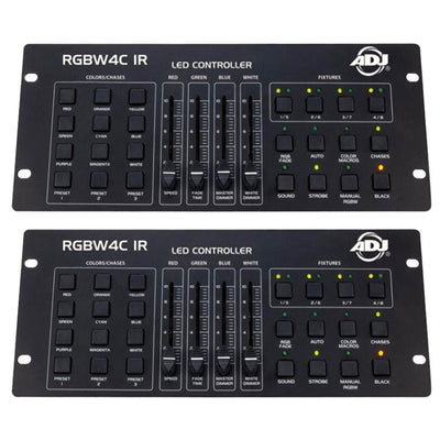American DJ 32 Channel RGB/RGBW/RGBA LED DMX Lighting Controller (2 Pack)