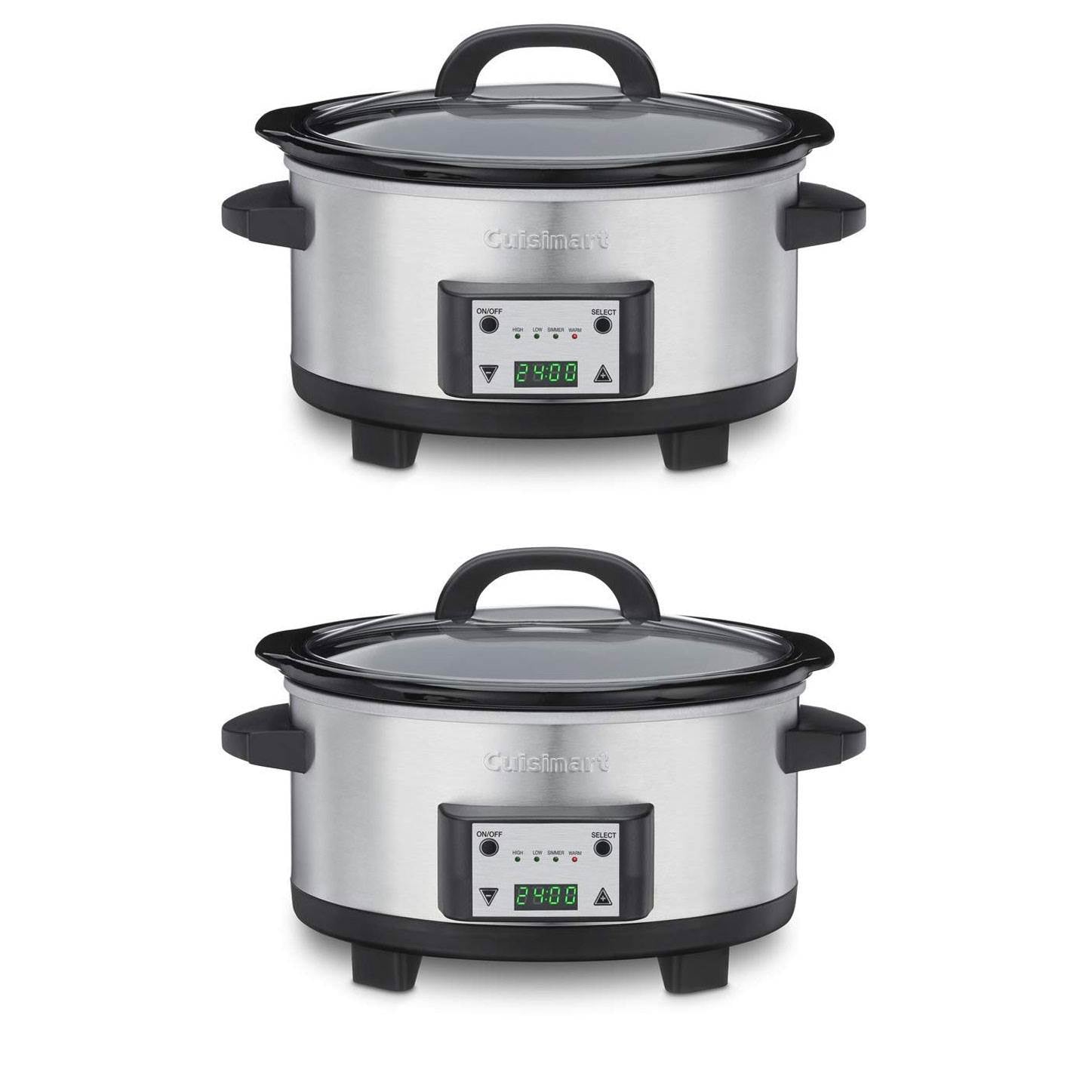 Cuisinart 6.5 QT Programmable Slow Cooker (2 Pack) (Certified Refurbished) - VMInnovations