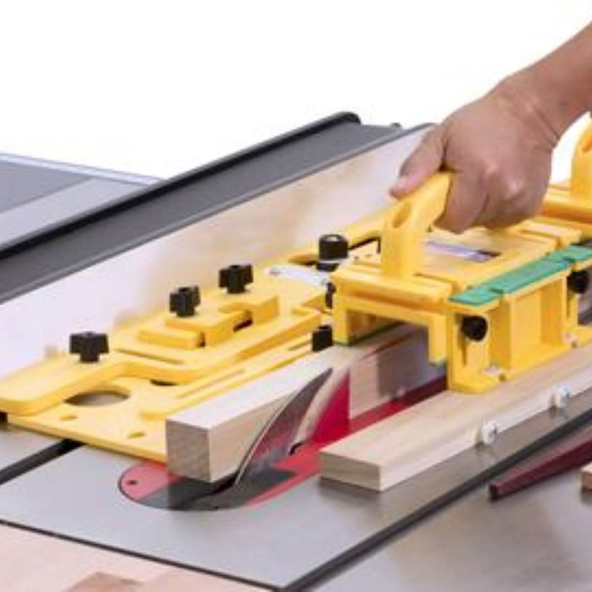 Microjig GR100 Woodworking Tool 3 Directional Table Saw Pushblock & Tapering Jig