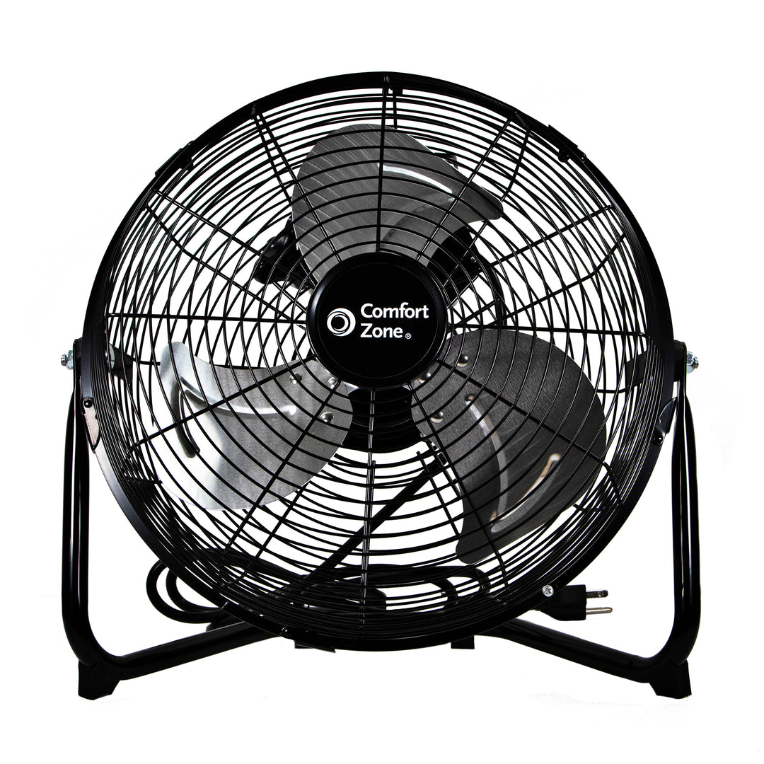 Comfort Zone 12" High-Velocity 3 Speed 180-Degree Cradle Fan, Black (Open Box)