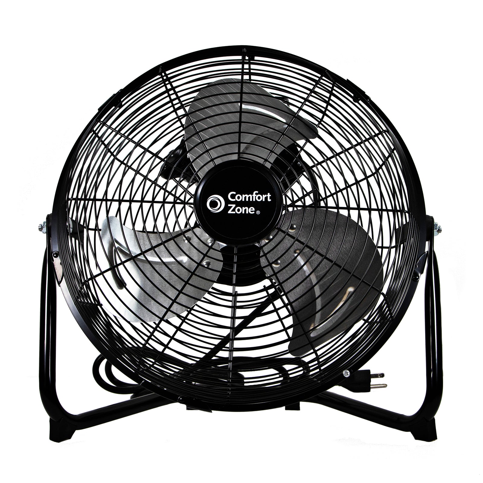 Comfort Zone 12" High-Velocity 3 Speed 180-Degree Cradle Fan, Black (Open Box) - VMInnovations