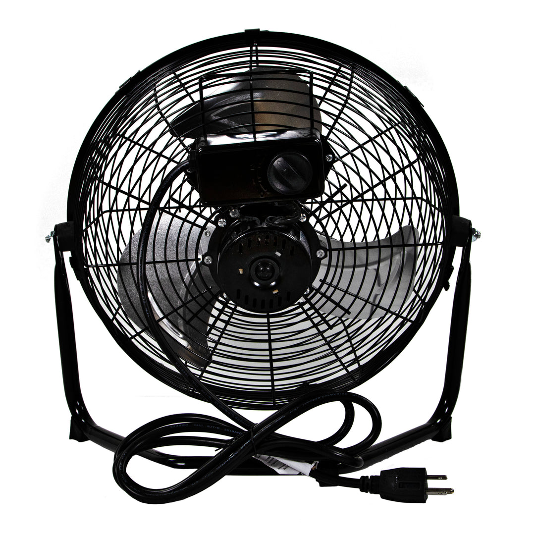 Comfort Zone 12" High-Velocity 3 Speed 180-Degree Cradle Fan, Black (Open Box)