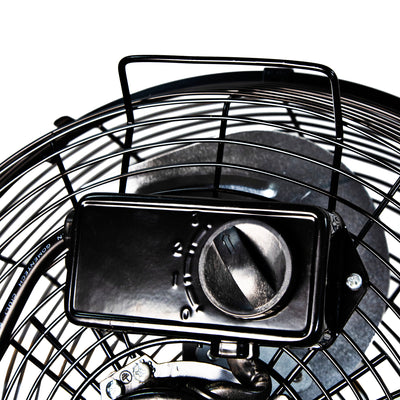 Comfort Zone 12" 3 Speed 180-Degree Adjustable Cradle Fan, Black (2 Pack)