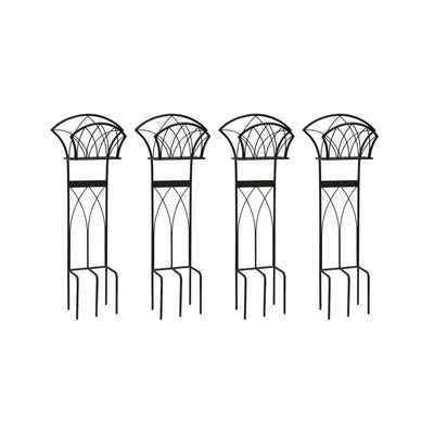 Liberty Garden Steel Decorative Garden Hose Stand with Gothic Design (4 Pack)