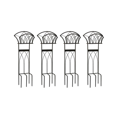 Liberty Garden Steel Decorative Garden Hose Stand with Gothic Design (4 Pack) - VMInnovations