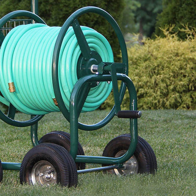 Liberty Garden Products 4 Wheel Hose Reel Cart Holds up to 350 Feet (2 Pack) - VMInnovations