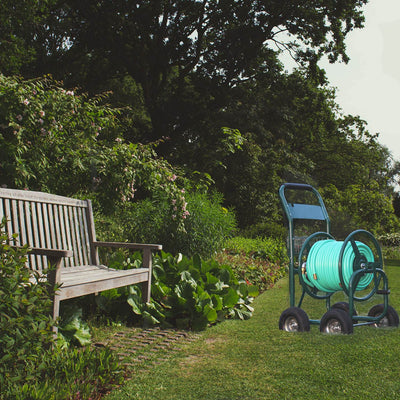 Liberty Garden Products 4 Wheel Hose Reel Cart Holds up to 350 Feet (2 Pack) - VMInnovations