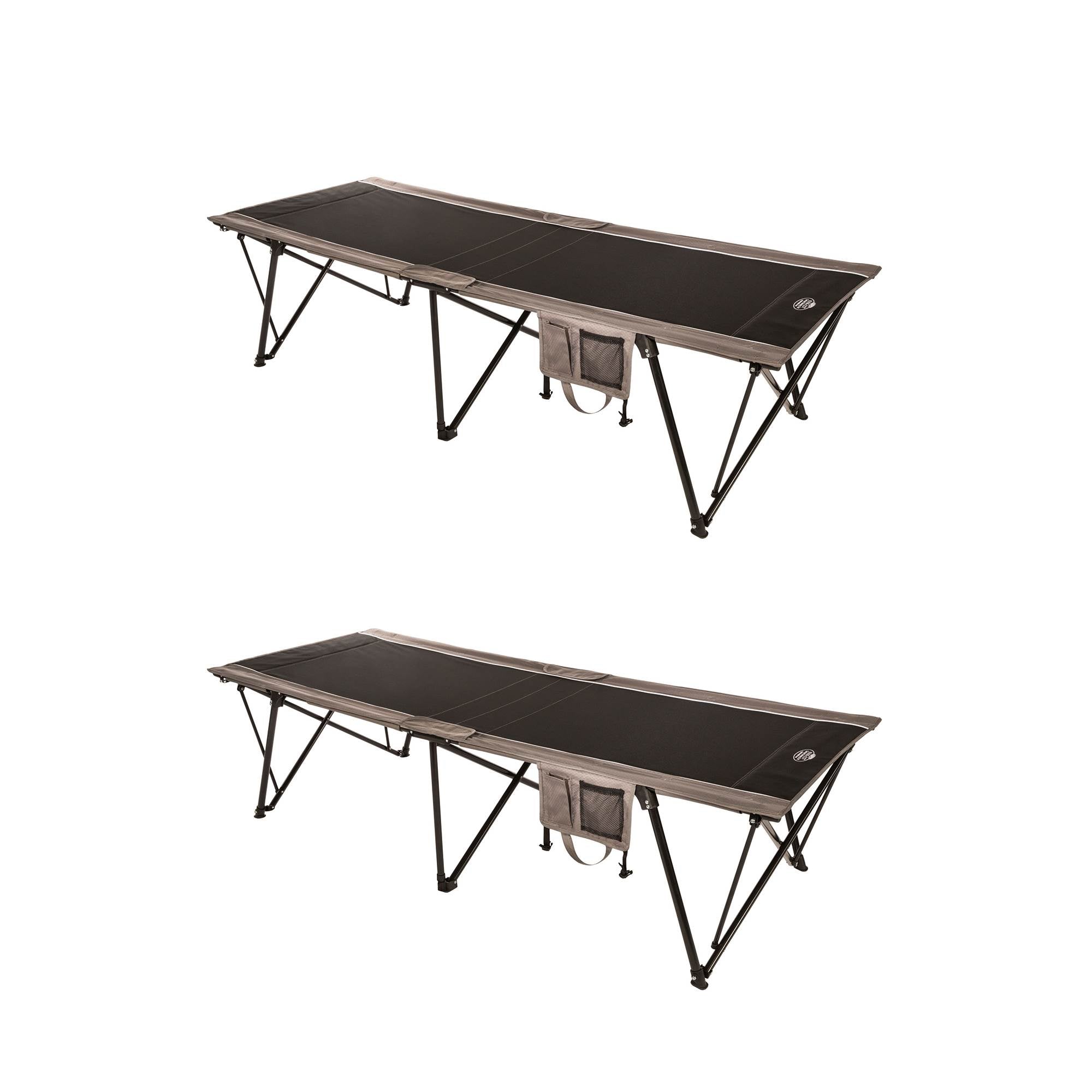 Kamp Rite Kwik Cot Folding Portable Outdoor Camping Hiking Sleeping Bed (2 Pack) - VMInnovations