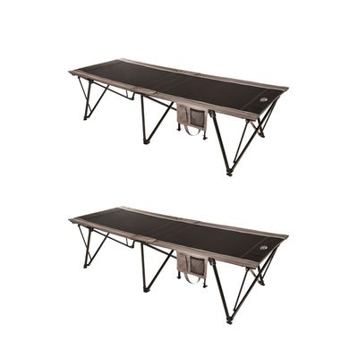 Kamp Rite Kwik Cot Folding Portable Outdoor Camping Hiking Sleeping Bed (2 Pack) - VMInnovations