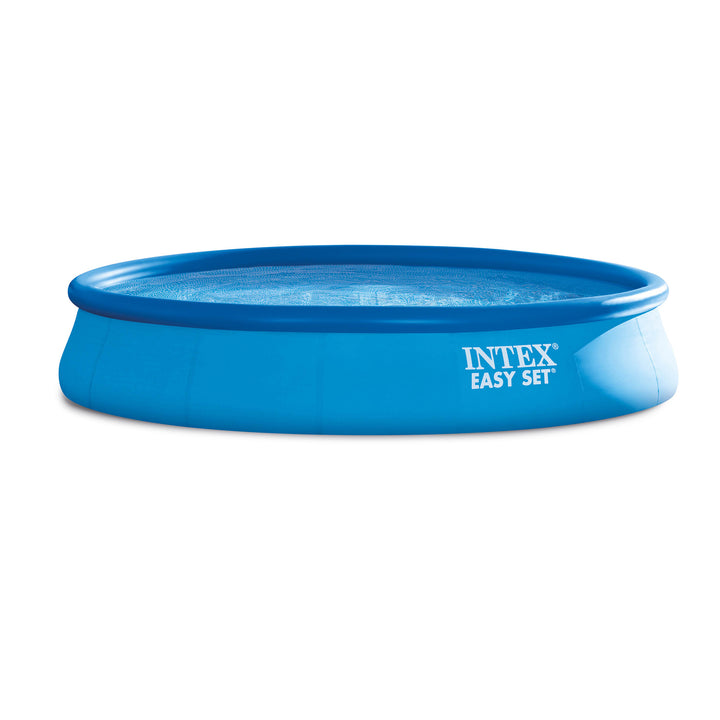 Intex 15' x 33" Easy Set Above Ground Swimming Pool, Filter Pump & Cover Tarp