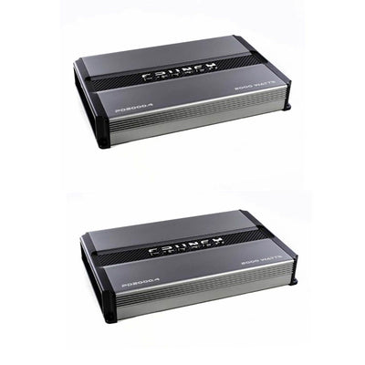 Crunch Power Drive 2000W Max 4-Channel Class A/B Bridgeable Amplifier (2 Pack)