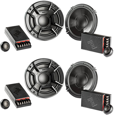 Polk Audio 6.5" 300W 2 Way Car/Marine ATV Stereo Component Speakers (4 Pack)