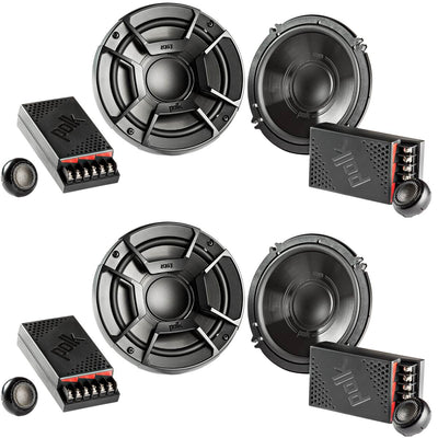Polk Audio 6.5" 300W 2 Way Car/Marine ATV Stereo Component Speakers (4 Pack)