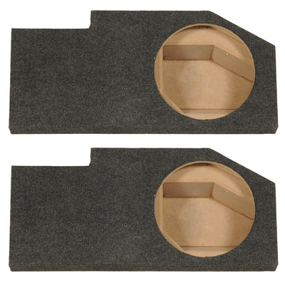 Q Power Single 10" Sub Enclosure for Dodge Quad Cab Trucks 2002 to 2016 (2 Pack)