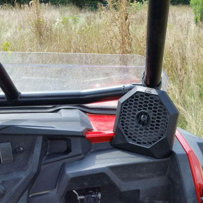 MTX Polaris RZRPOD65 6.5 Inch 130W Dash Mount RZR ATV Coaxial Speakers (4 Pack)