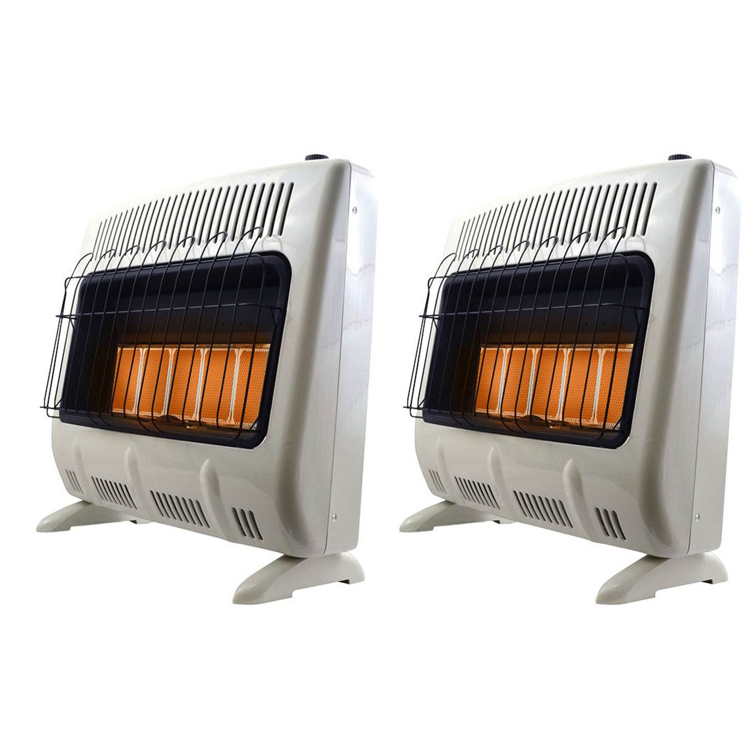 Mr. Heater 30000 BTU Vent Free Radiant Propane Indoor Outdoor Heater (2 Pack)