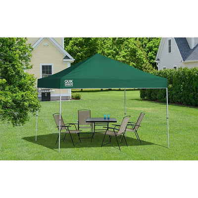 Quik Shade Weekender Elite 10 x 10 Foot Straight Leg Pop Up Canopy, Green