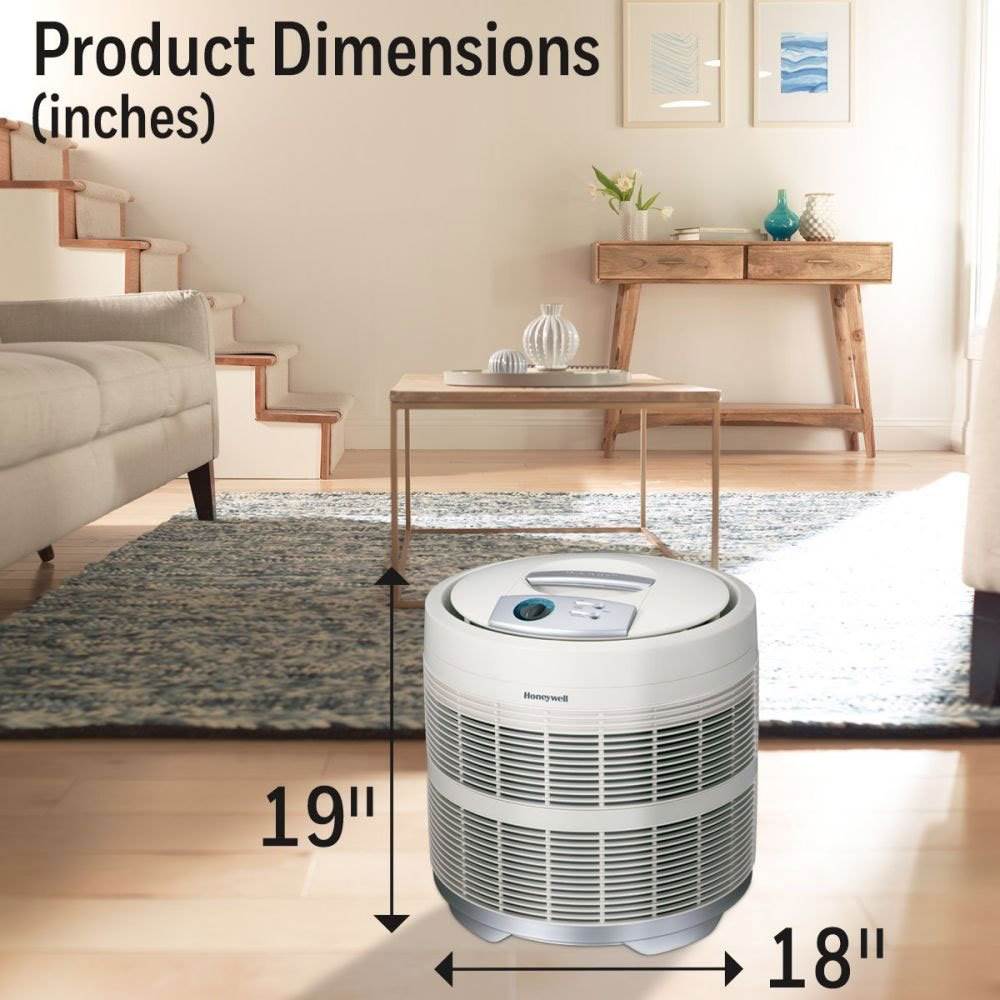 Honeywell True HEPA Germ Fighting Allergen Reducer Air Purifier, White (2 Pack)