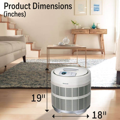 Honeywell True HEPA Germ Fighting Allergen Reducer Air Purifier, White (2 Pack)