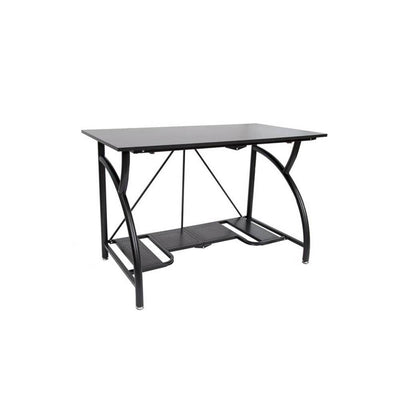 Origami Multi Purpose Folding Office Furniture Table Desk, Black (2 Pack)