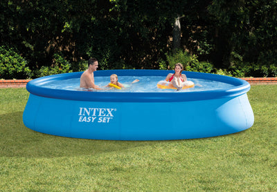 Intex 15' x 33" Easy Set Above Ground Swimming Pool & 530 GPH Pump (2 Pack)