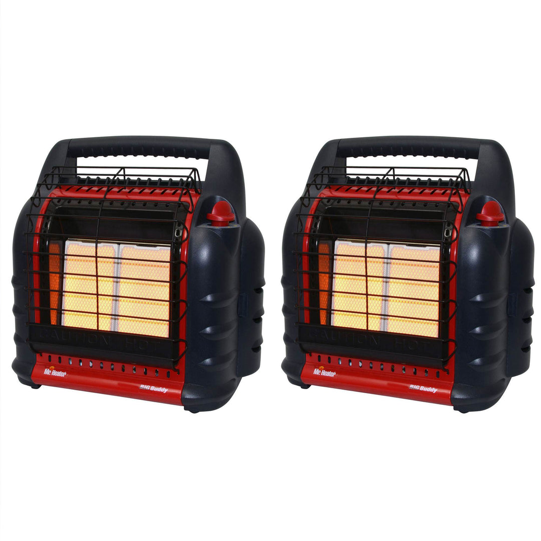 Mr. Heater 18000 BTU Big Buddy Portable Liquid Propane Gas Heater Unit (2 Pack) - VMInnovations
