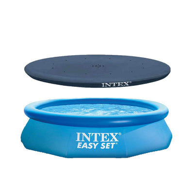 Intex 10' x 30" Easy Set Above Ground Inflatable Pool, Filter, Pump, & Cover