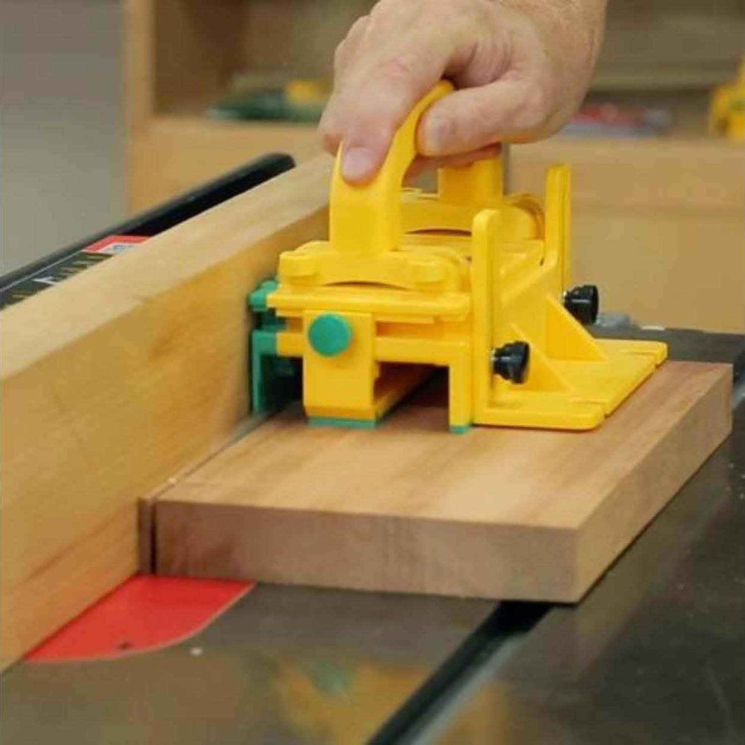 Microjig GR100 Woodworking Table Saw 3D Pushblock w/ 1/8-Inch Leg & Gravity Heel