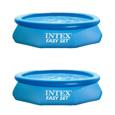 Intex 10ft x 30in Easy Set Above Ground Inflatable Pool, Filter, & Pump (2 Pack) - VMInnovations