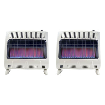 Mr. Heater 30000 BTU Vent Free Propane Gas Wall or Floor Indoor Heater (2 Pack) - VMInnovations