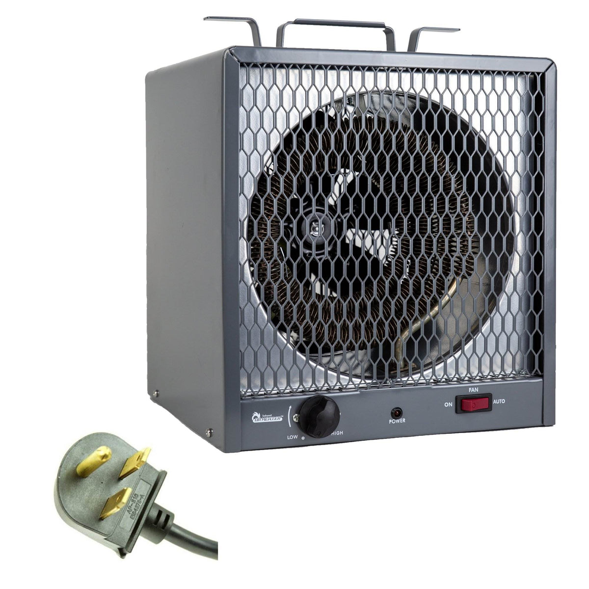 Dr. Infrared Heater Workshop Portable Industrial Space Heater, Gray (2 Pack)