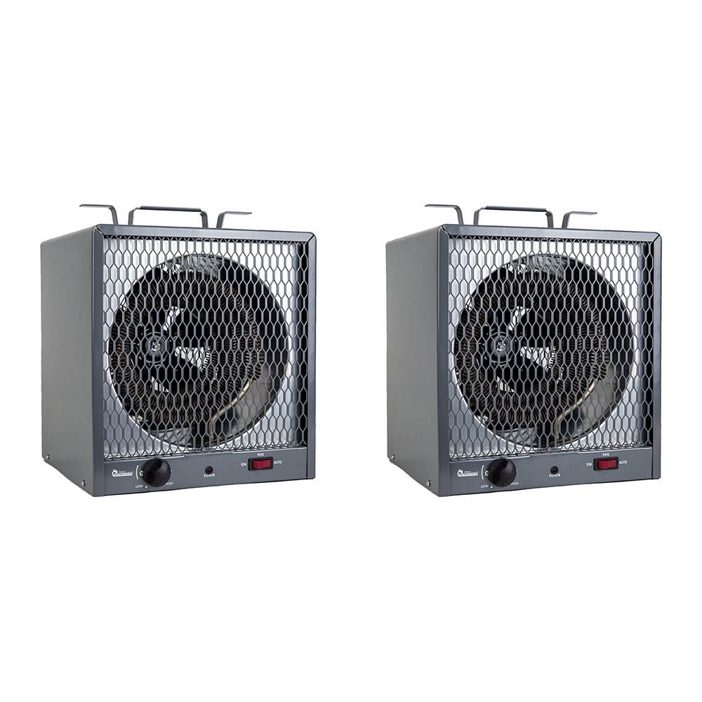 Dr. Infrared Heater Workshop Portable Industrial Space Heater, Gray (2 Pack)