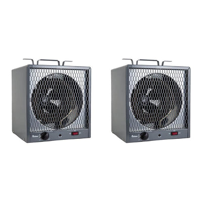 Dr. Infrared Heater Workshop Portable Industrial Space Heater, Gray (2 Pack)