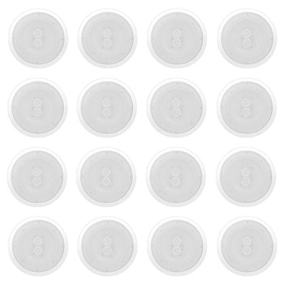 Pyle 400W 8" 400W 2 Way Indoor/Outdoor Waterproof Ceiling Speaker (16 Pack)