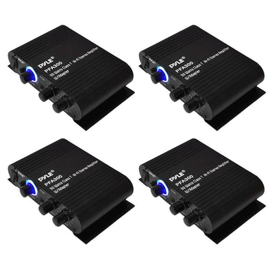 Pyle PFA300 2 Channel Hi Fi Home Audio Stereo Speakers Amplifier w/Aux (4 Pack) - VMInnovations