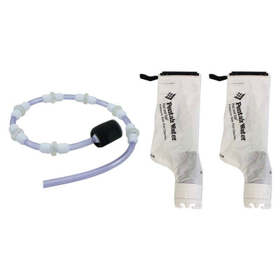 Pentair EB5L 4-Wheel Letro Legend Pool Cleaner Sweep Hose & Debris Bag (2 Pack)