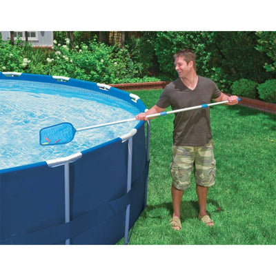 INTEX 12' x 30" Metal Frame Above Ground Pool, Filter, Cover, & Maintenance Kit
