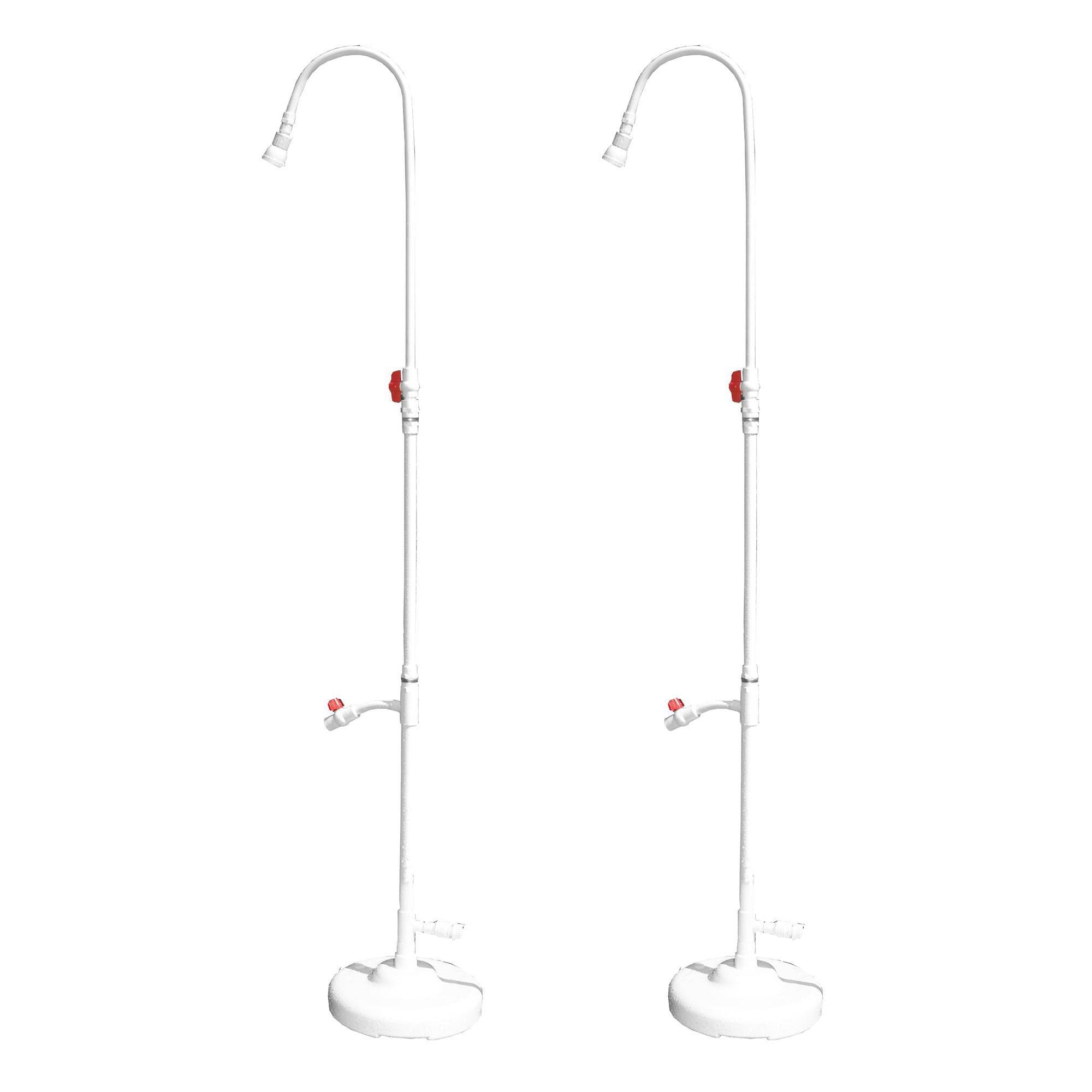 HydroTools 89031 Pool Spa Poolside PVC Hose Hookup Shower Ball Valve (2 Pack) - VMInnovations