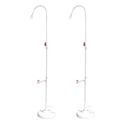 HydroTools 89031 Pool Spa Poolside PVC Hose Hookup Shower Ball Valve (2 Pack) - VMInnovations