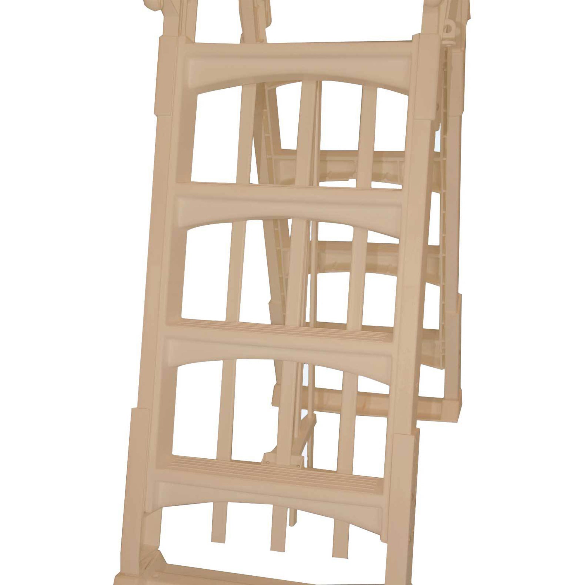 Vinyl Works A Frame Ladder for Swimming Pools 48 to 56 Inch Tall and Ladder Mat