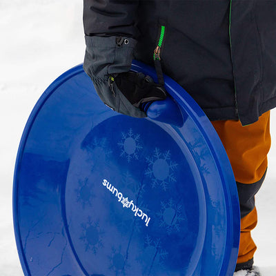 Lucky Bums Saucer Snow Sled for Winter Sledding, 25 Inch Diameter, Blue (Used)