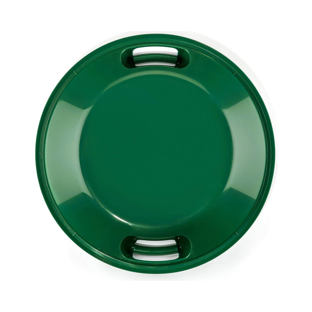 Lucky Bums Circular Saucer Snow Sled for Winter Sledding, 25" Diameter, Green