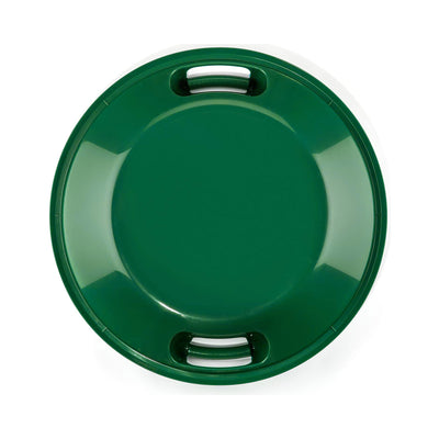 Lucky Bums Circular Saucer Snow Sled for Winter Sledding, 25" Diameter, Green - VMInnovations