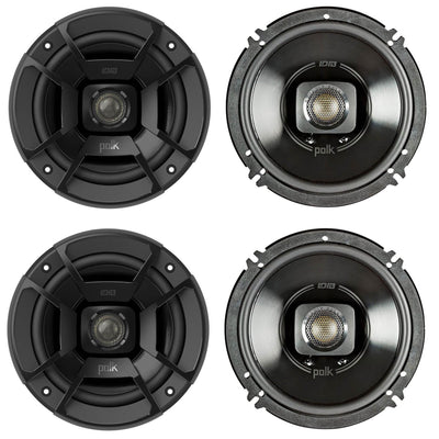 Polk Audio 6.5" 300W 2 Way Car/Marine ATV Stereo Coaxial Speakers DB652 (2 Pair)