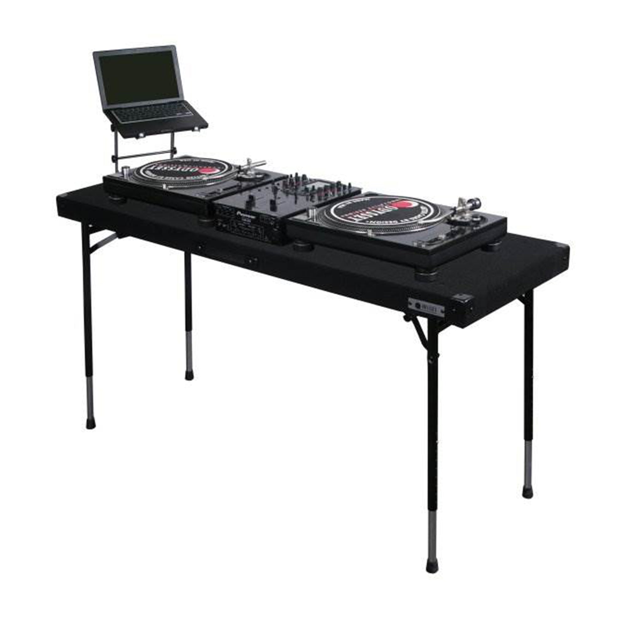 Odyssey CTBC2060 Portable Pro DJ Work Table w/ Adjustable Folding Legs (2 Pack) - VMInnovations