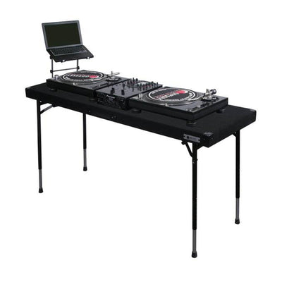 Odyssey CTBC2060 Portable Pro DJ Work Table w/ Adjustable Folding Legs (2 Pack) - VMInnovations