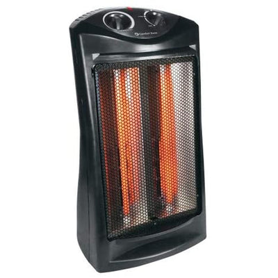 Comfort Zone CZQTV007 1500W Electric Quartz Infrared Radiant Tower Heater, Black