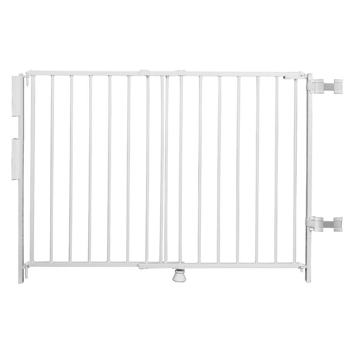 Regalo Top of Stairs 43 x 30.5 Inches Metal Frame Adjustable Baby Gate, White