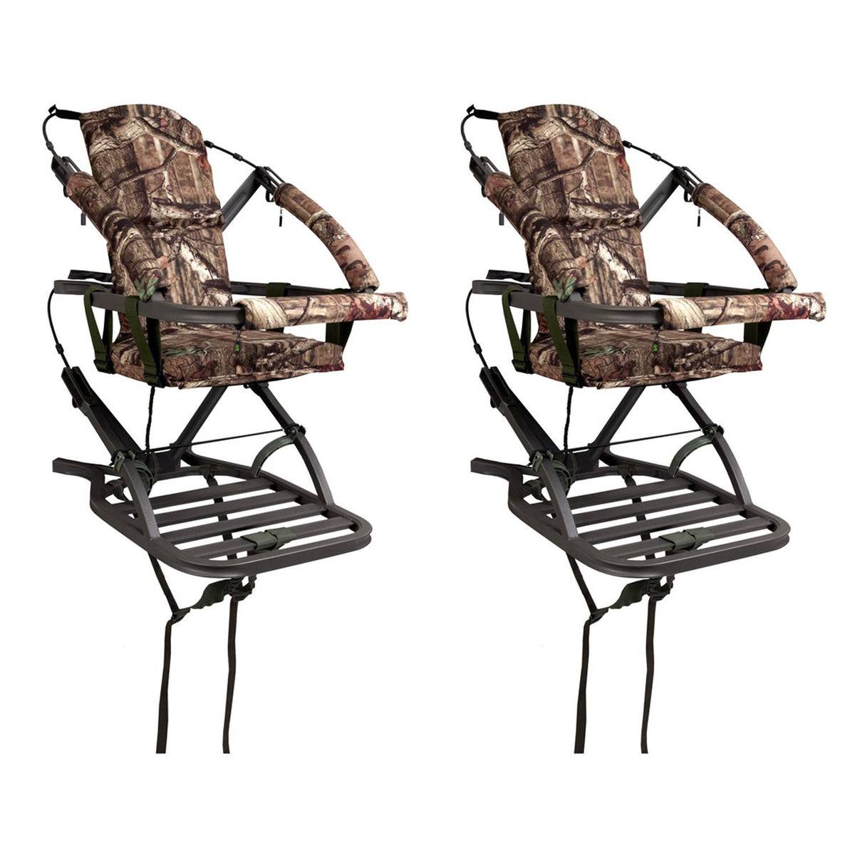 Summit Mini Viper Self Climbing Bow & Rifle Hunting Treestand - 300 Lbs (2 Pack)