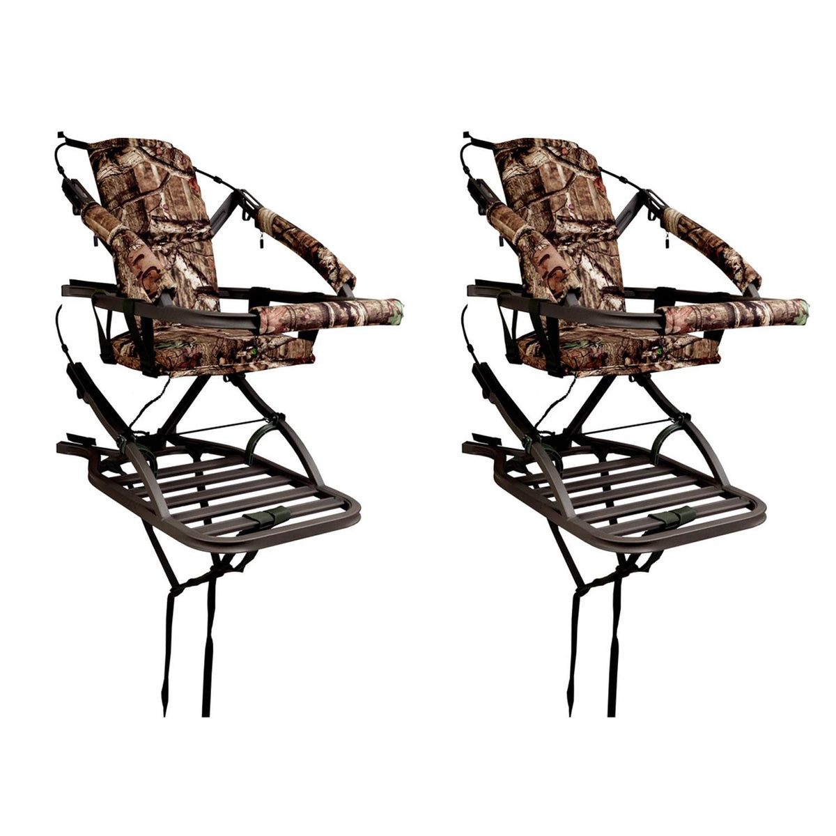 Summit Viper Self Climbing Treestand 300 Lbs - Bow & Rifle Deer Hunting (2 Pack)